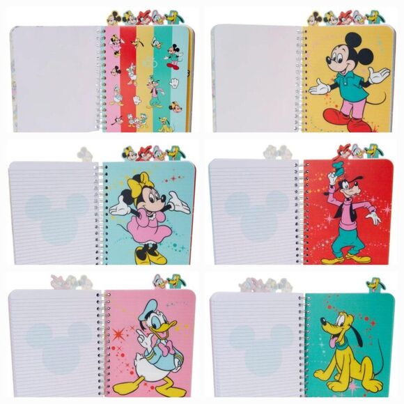 Loungefly Disney 100 Tabbed Journal Spiral Notebook Mickey and Friends New OOS - Picture 12 of 12